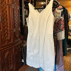 B Moss Tan Embroidered Dress